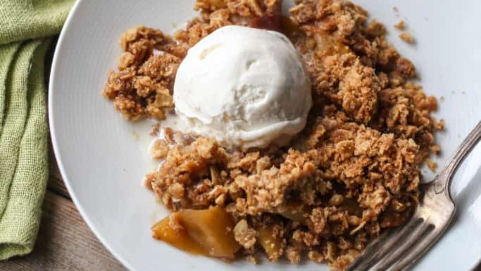 Brown Butter Apple Crisp recipe by Coley Cooks.