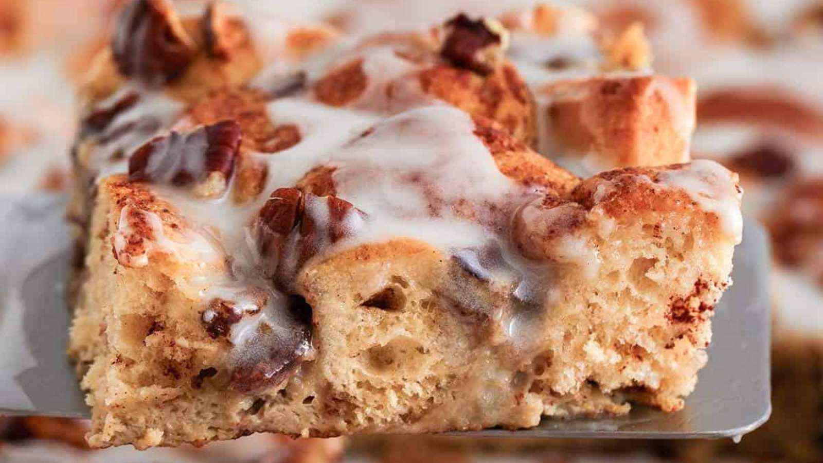 Cinnamon Roll Casserole recipe by I Heart Naptime.