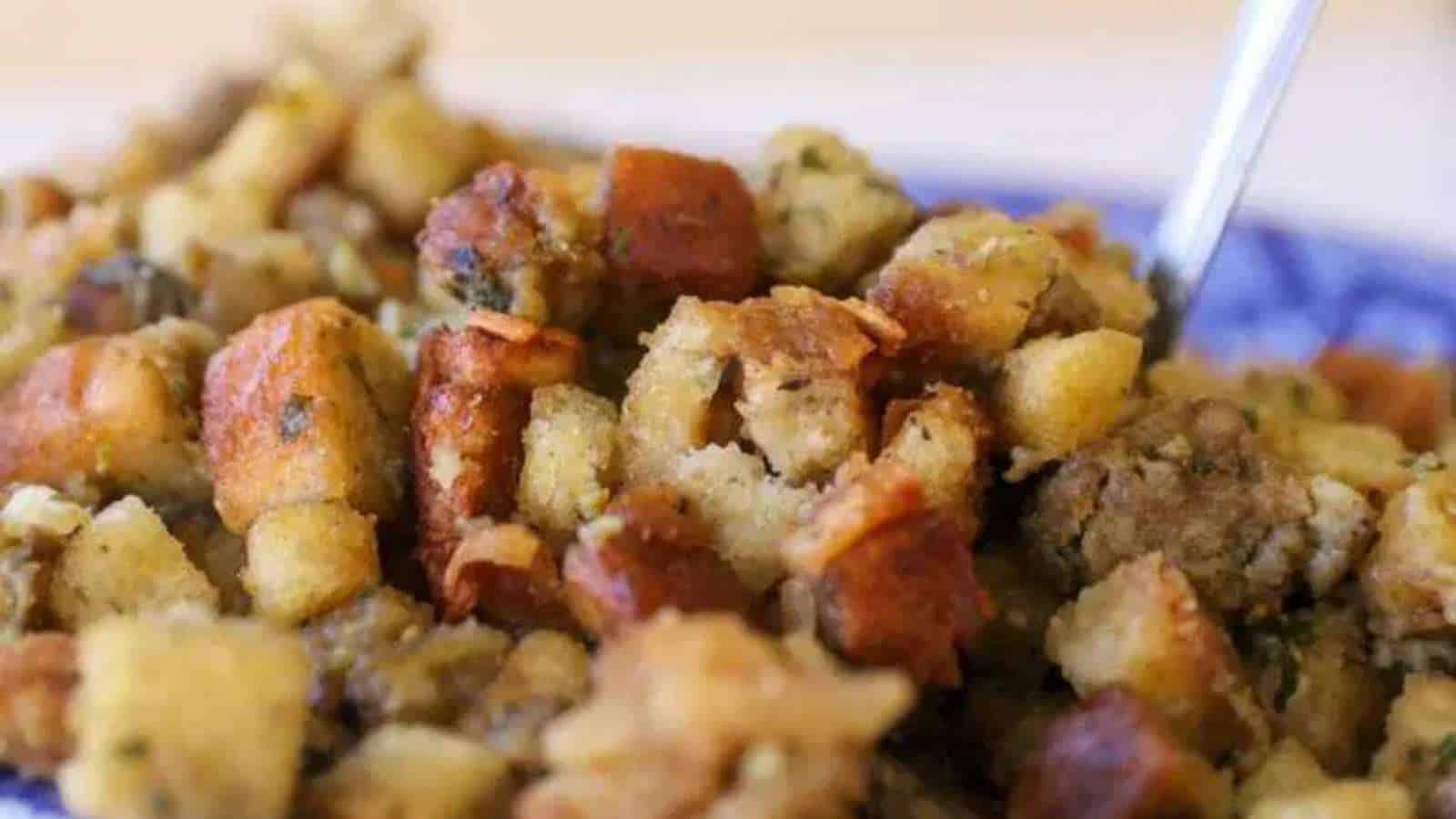 Oyster Sausage Stuffing recipe by JCP Eats.