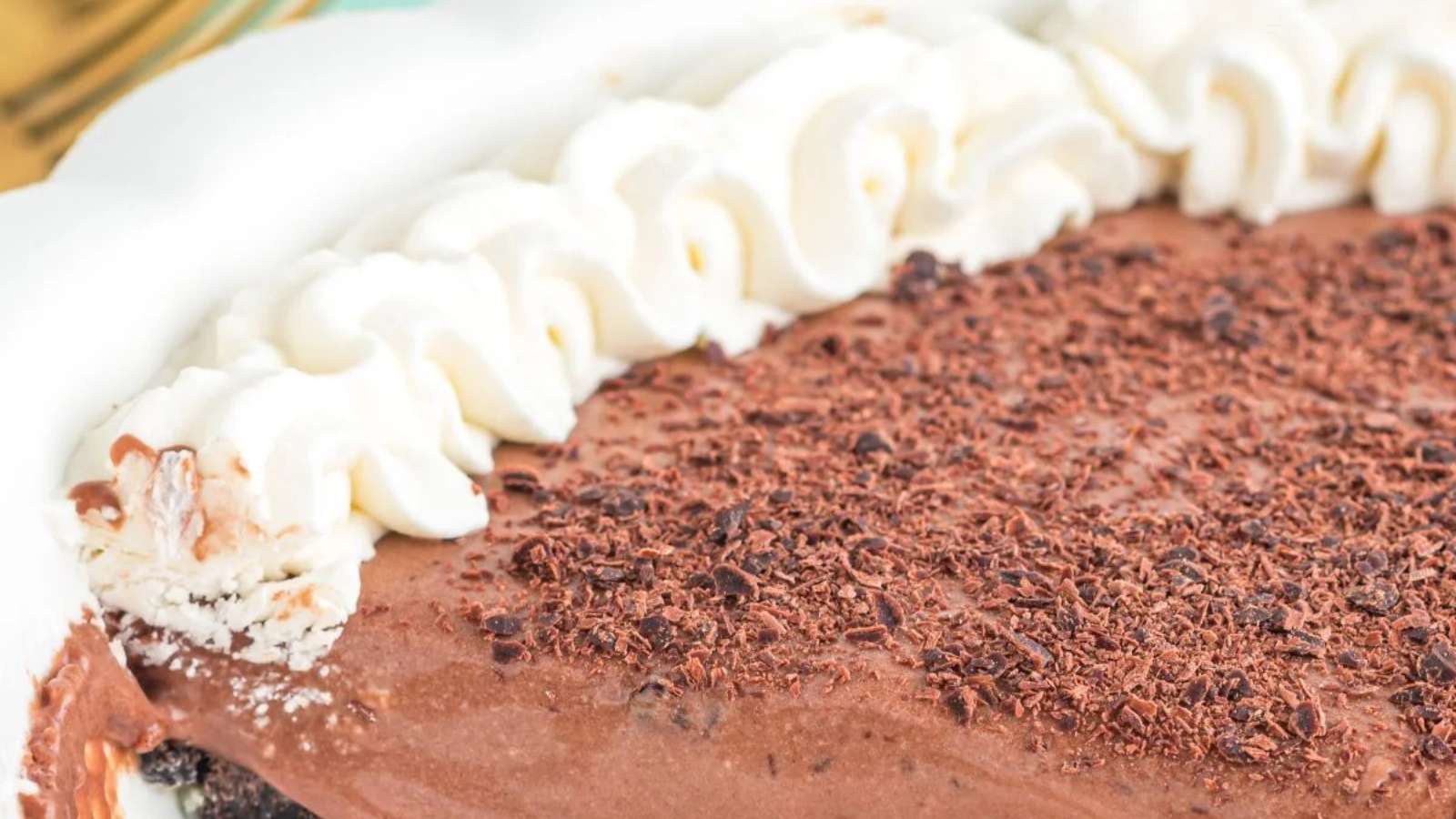 Chocolate Mousse Pie recipe by Kitchen Divas.