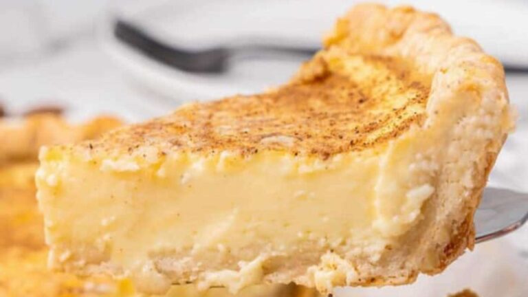 Old Fashioned Easy Custard Pie recipe by Little Sunny Kitchen.