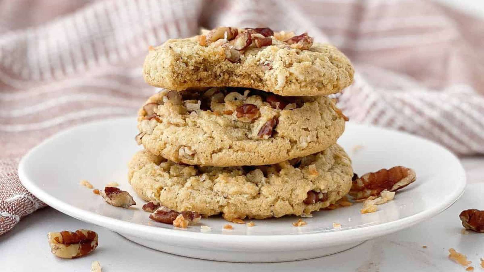 Coconut Pecan Cookies recipe by Live to Sweet.