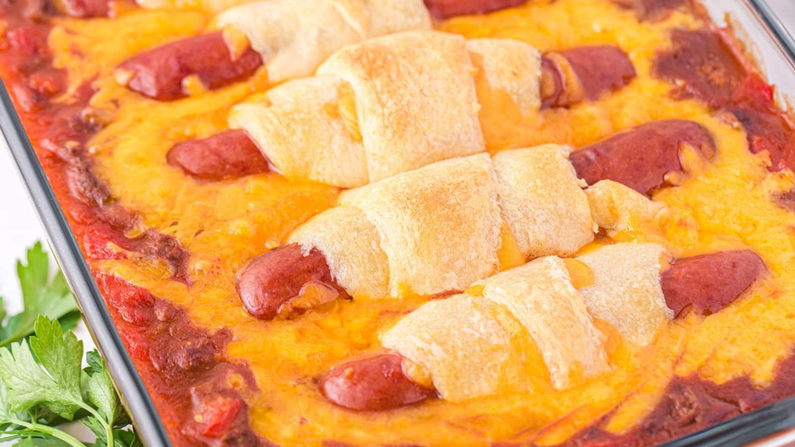 Chili Cheese Dog Casserole recipe by Princess Pinky Girl.