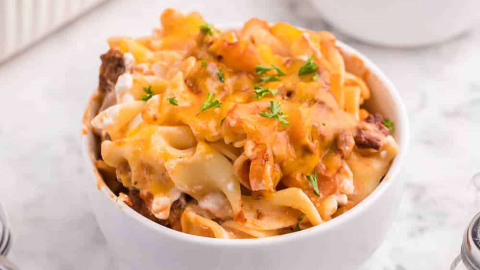 Cheesy Hamburger Supper recipe by Simply Stacie.