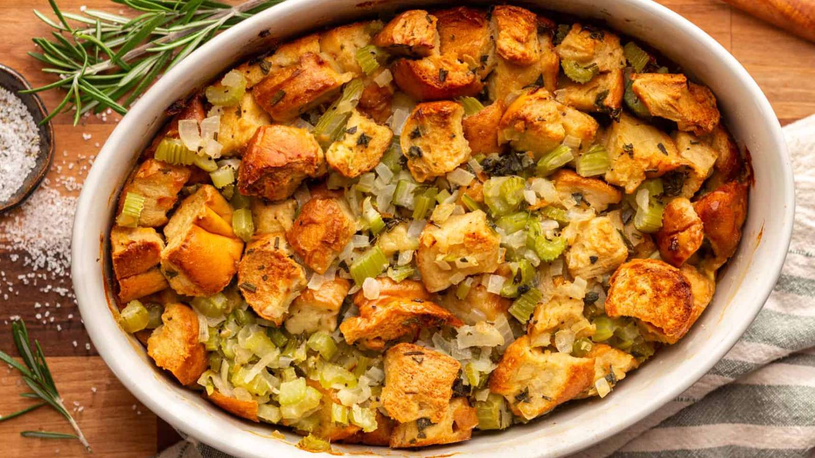 Classic Brioche Stuffing recipe by Sugar and Snap Peas.