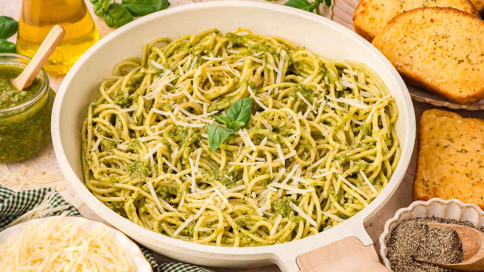 Pesto Pasta recipe by Tessie's Table.