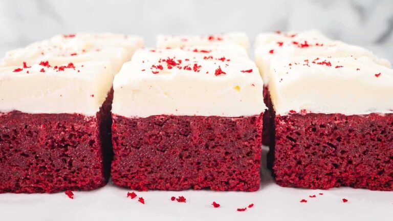 Red Velvet Brownies recipe by Tessie's Table.