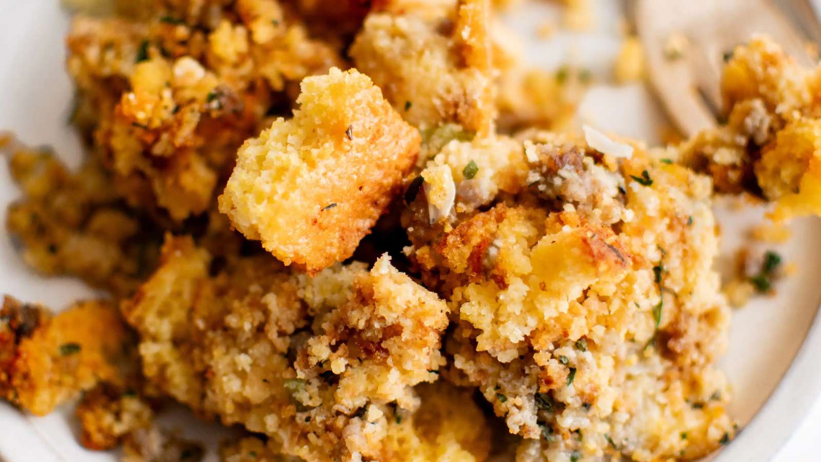 Cornbread Dressing recipe by The Forked Spoon.