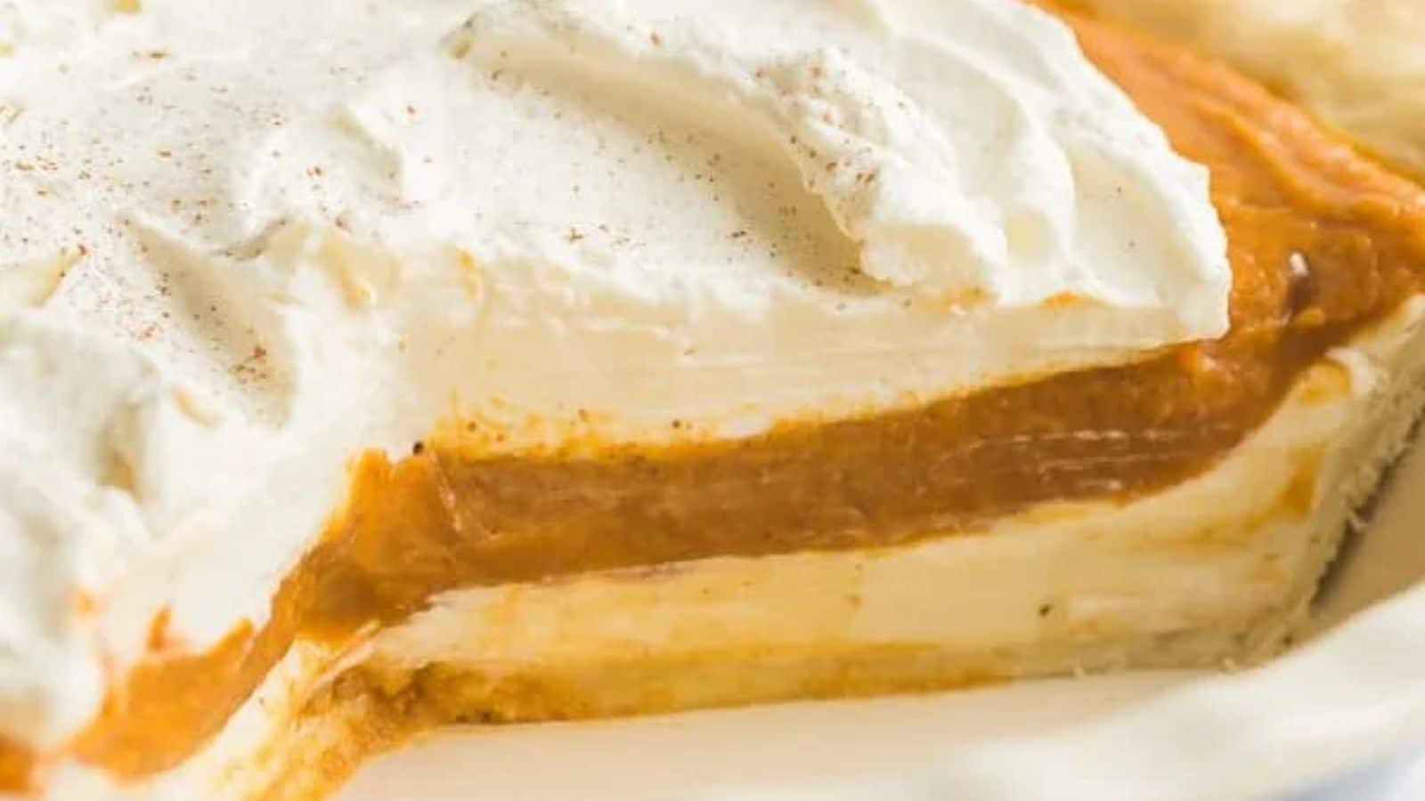Cream Cheese Pumpkin Pie recipe by The Recipe Rebel.