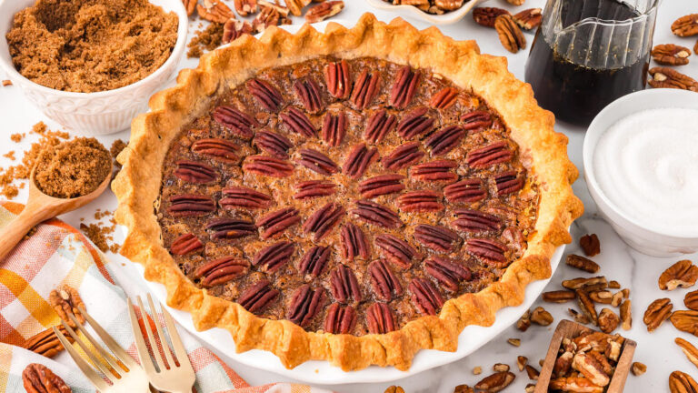 Pecan Pie recipe by Cheerful Cook.