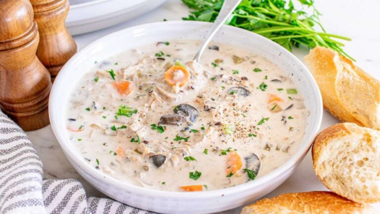 Slow Cooker Chicken Wild Rice Soup recipe by xoxoBella.