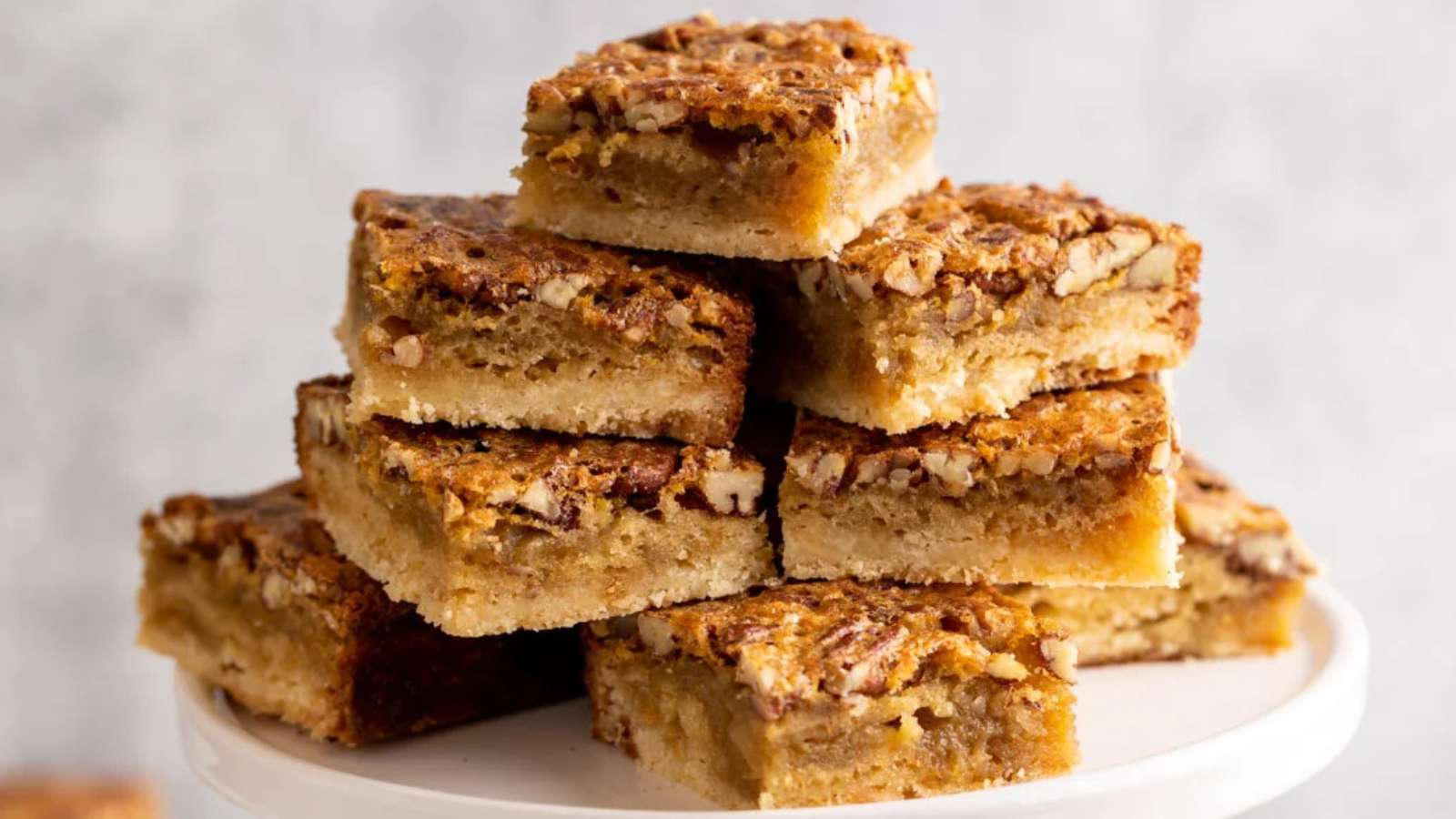 23 Best Holiday Desserts If You Love Pecans 18 Pecan Pie Bars recipe by Beyond the Chicken Coop.