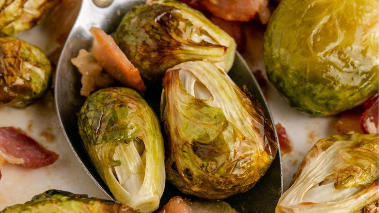 Maple Bacon Brussel Sprouts recipe by Kitchen Divas.