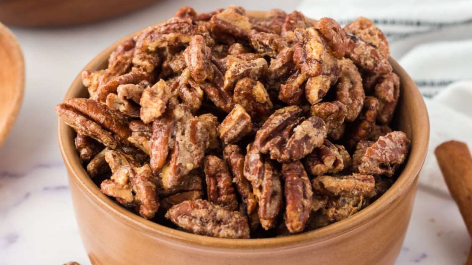 23 Best Holiday Desserts If You Love Pecans 16 Spicy Candied Pecans recipe by Kitchen Divas.