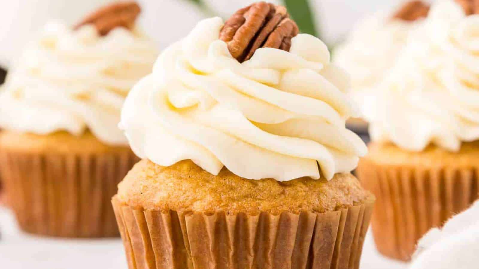 23 Best Holiday Desserts If You Love Pecans 15 Pecan Pie Cupcakes recipe by Simply Stacie.