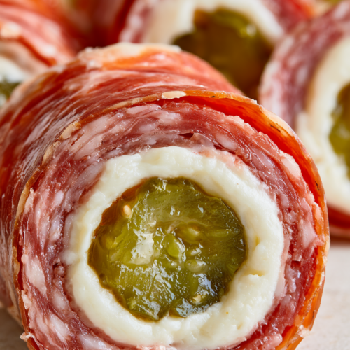 3 Ingredient Salami Pickle Bites 1