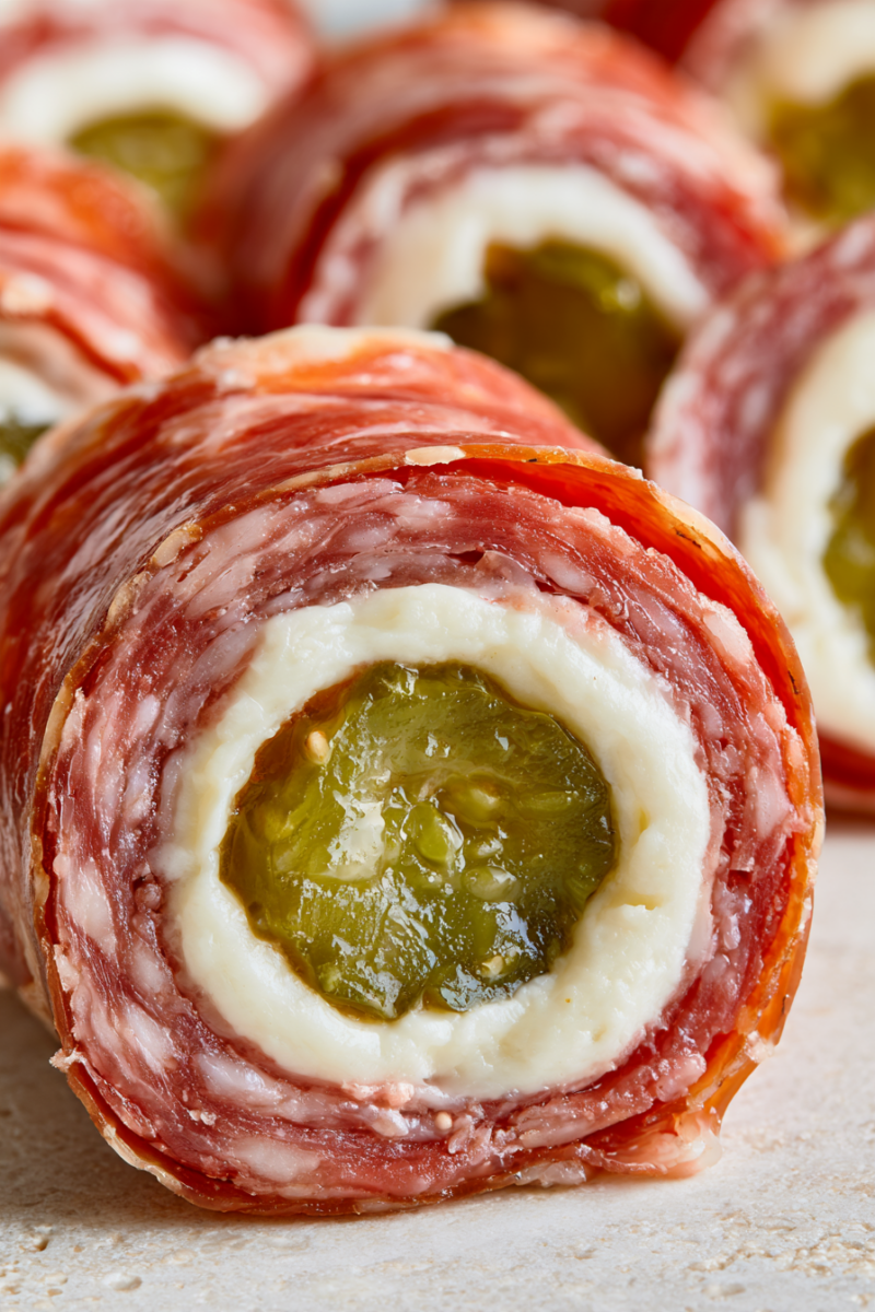 3 Ingredient Salami Pickle Bites 1