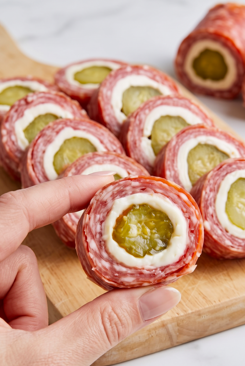 3 Ingredient Salami Pickle Bites 4 edited