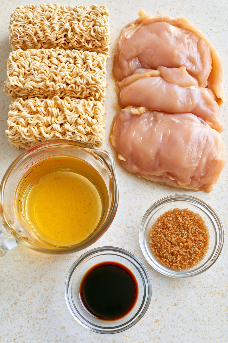 5 Ingredient Slow Cooker Parents Day Ramen ingredients