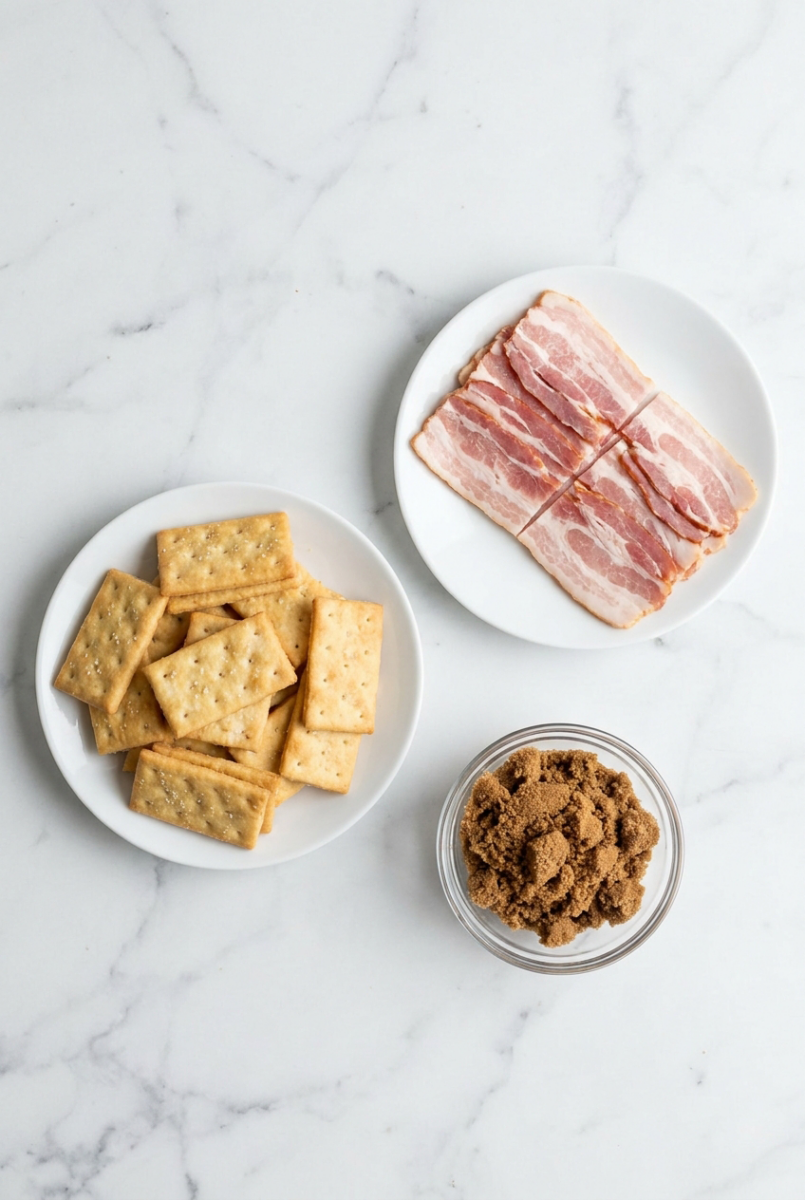 Candied Bacon Crackers 3 Candied Bacon Crackers ingredients