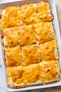 Cheesy Ham Tortilla Squares 1