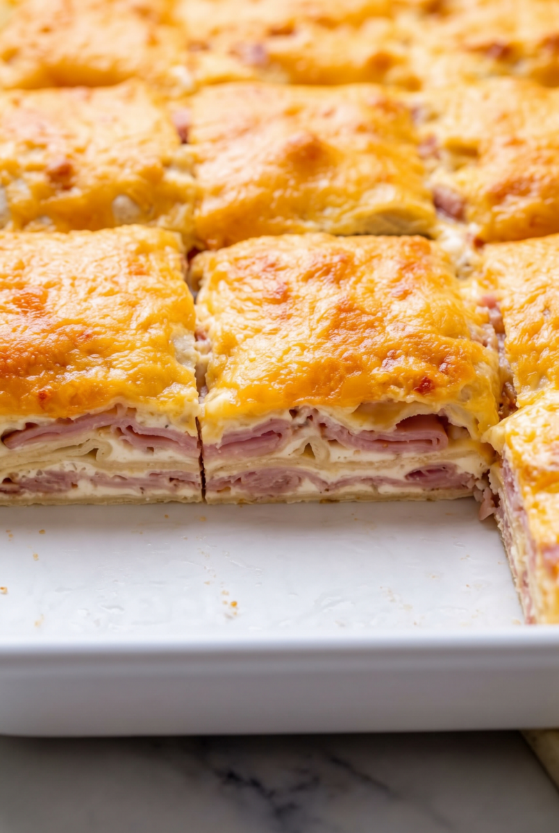 Cheesy Ham Tortilla Squares 2