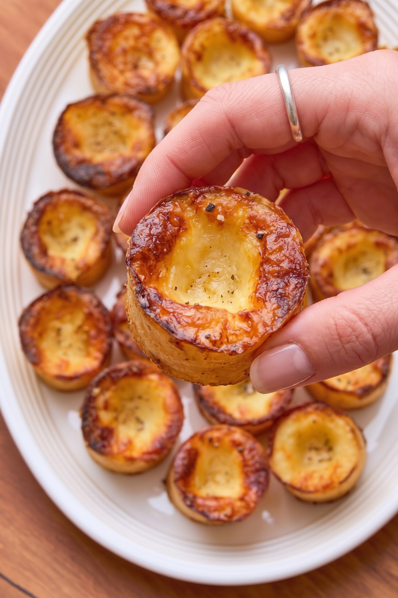 Oven Baked 3 Ingredient Buttery Potato Shell Cups 2