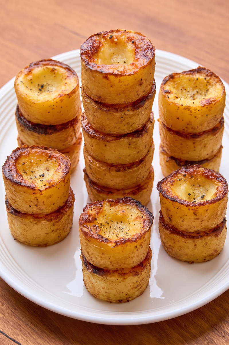 Oven Baked 3 Ingredient Buttery Potato Shell Cups 3