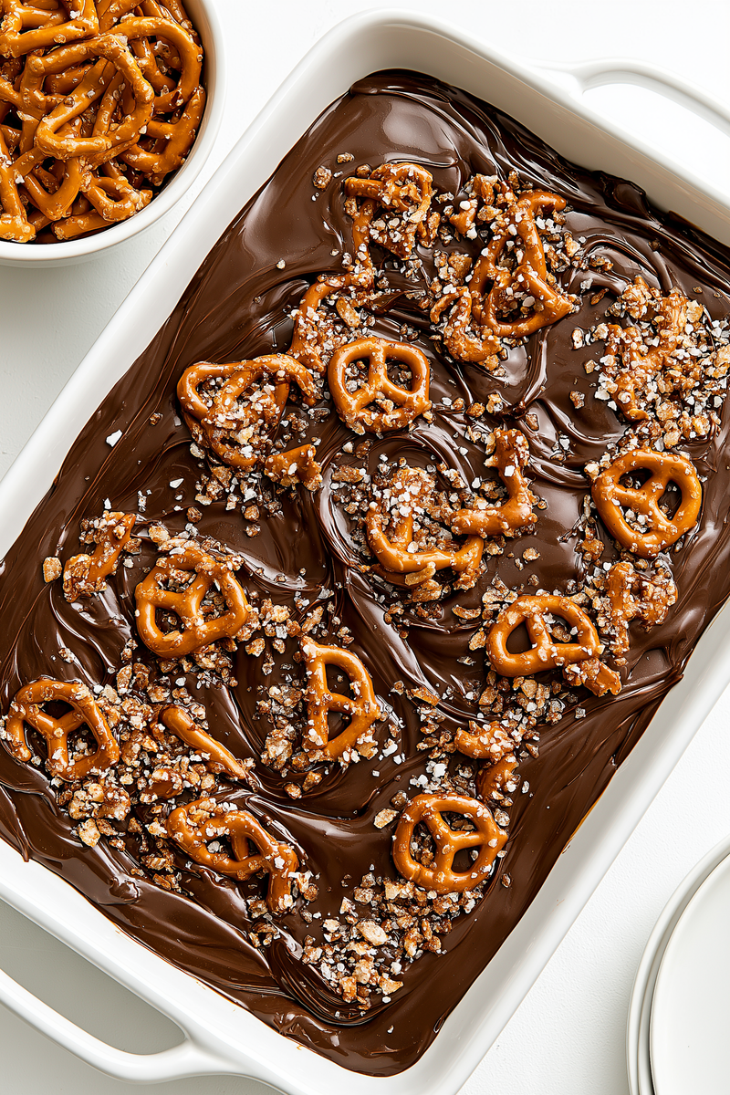 Oven Baked 5-Ingredient Caramel Pretzel Crunch Bars 1 Oven Baked 5 Ingredient Caramel Pretzel Crunch Bars 1