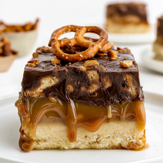 Oven Baked 5-Ingredient Caramel Pretzel Crunch Bars 4 Oven Baked 5 Ingredient Caramel Pretzel Crunch Bars 2