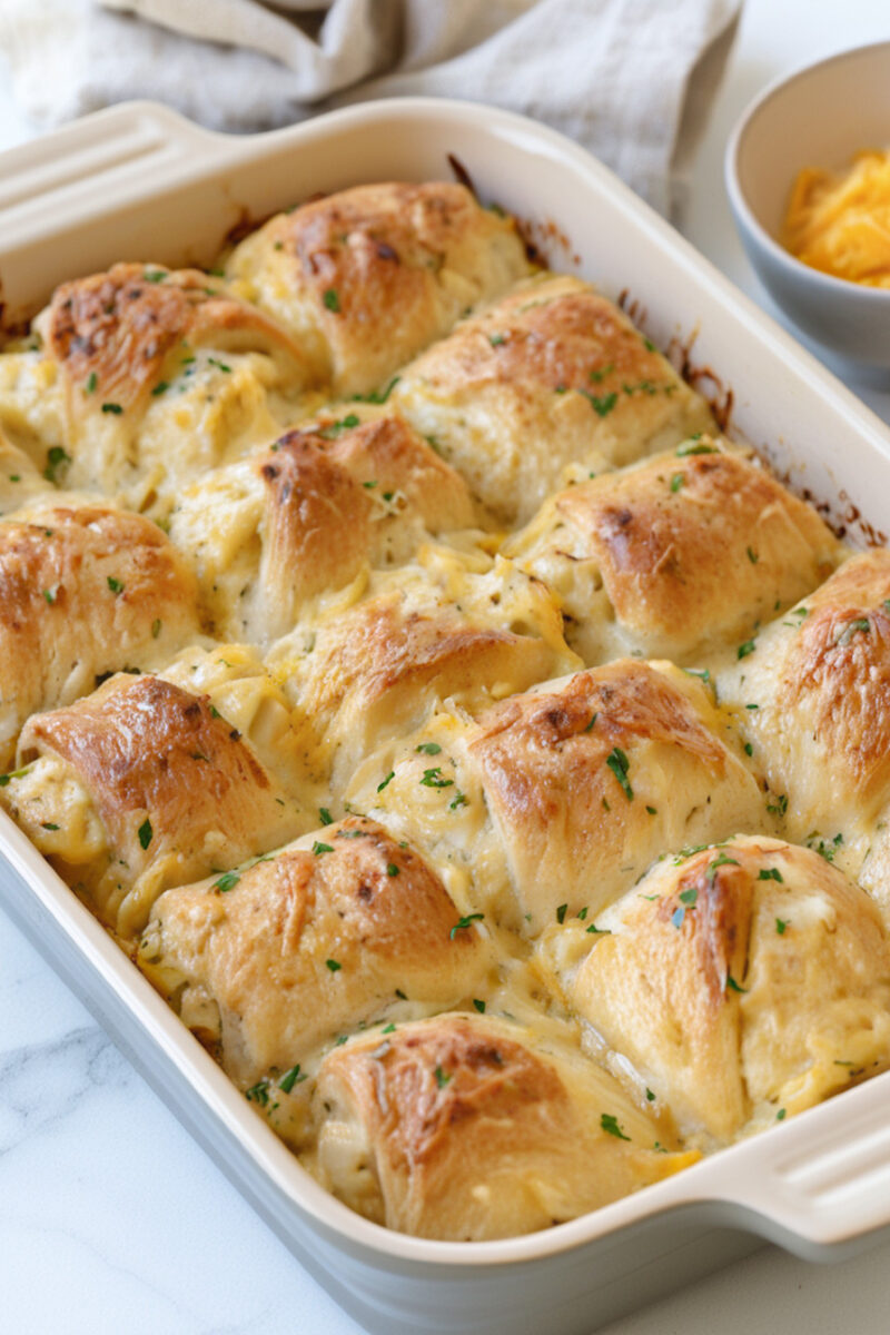 4-Ingredient Chicken Crescent Bake Recipe (Easy) 4 4 Ingredient Chicken Crescent Bake Recipe Easy 2