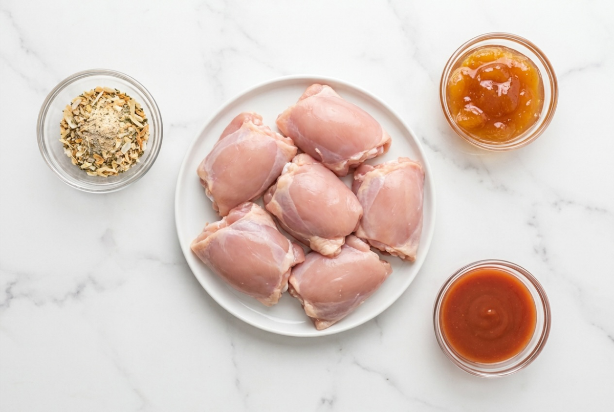 4-Ingredient Dump-and-Bake Chicken 3 4 Ingredient Dump and Bake Chicken ingredients