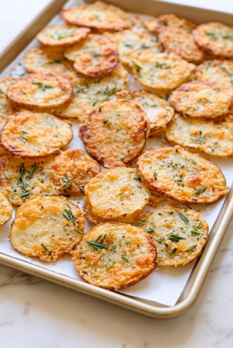 Baked Parmesan Rosemary Potato Crisps 2