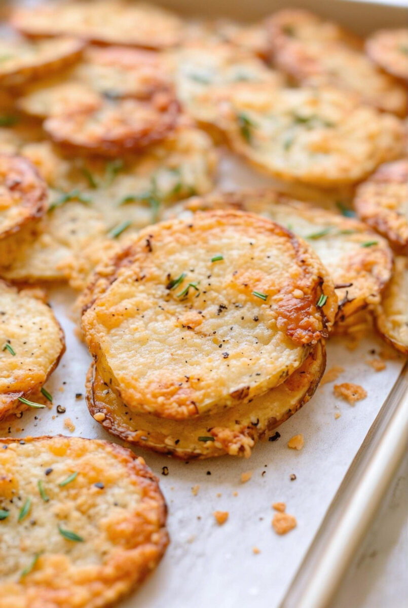 Baked Parmesan Rosemary Potato Crisps 3
