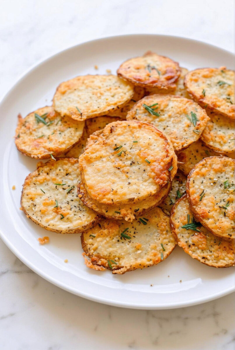Baked Parmesan Rosemary Potato Crisps 5
