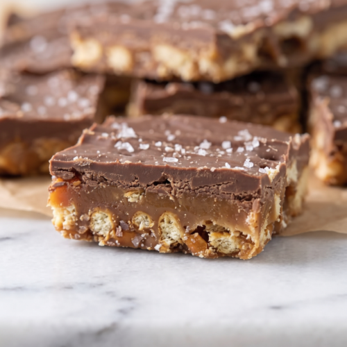 Chocolate Caramel Pretzel Bars 9 Chocolate Caramel Pretzel Bars 1