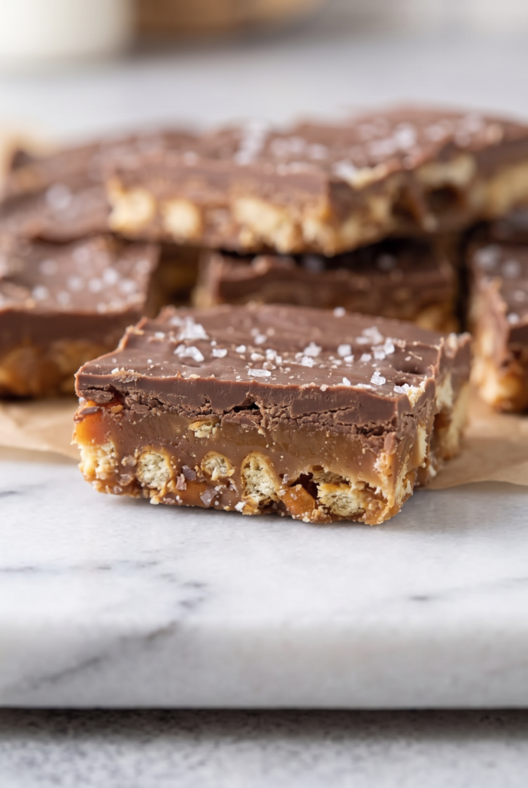 Chocolate Caramel Pretzel Bars 1