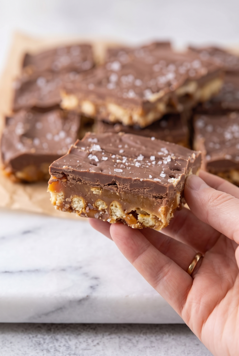 Chocolate Caramel Pretzel Bars 2 Chocolate Caramel Pretzel Bars 3