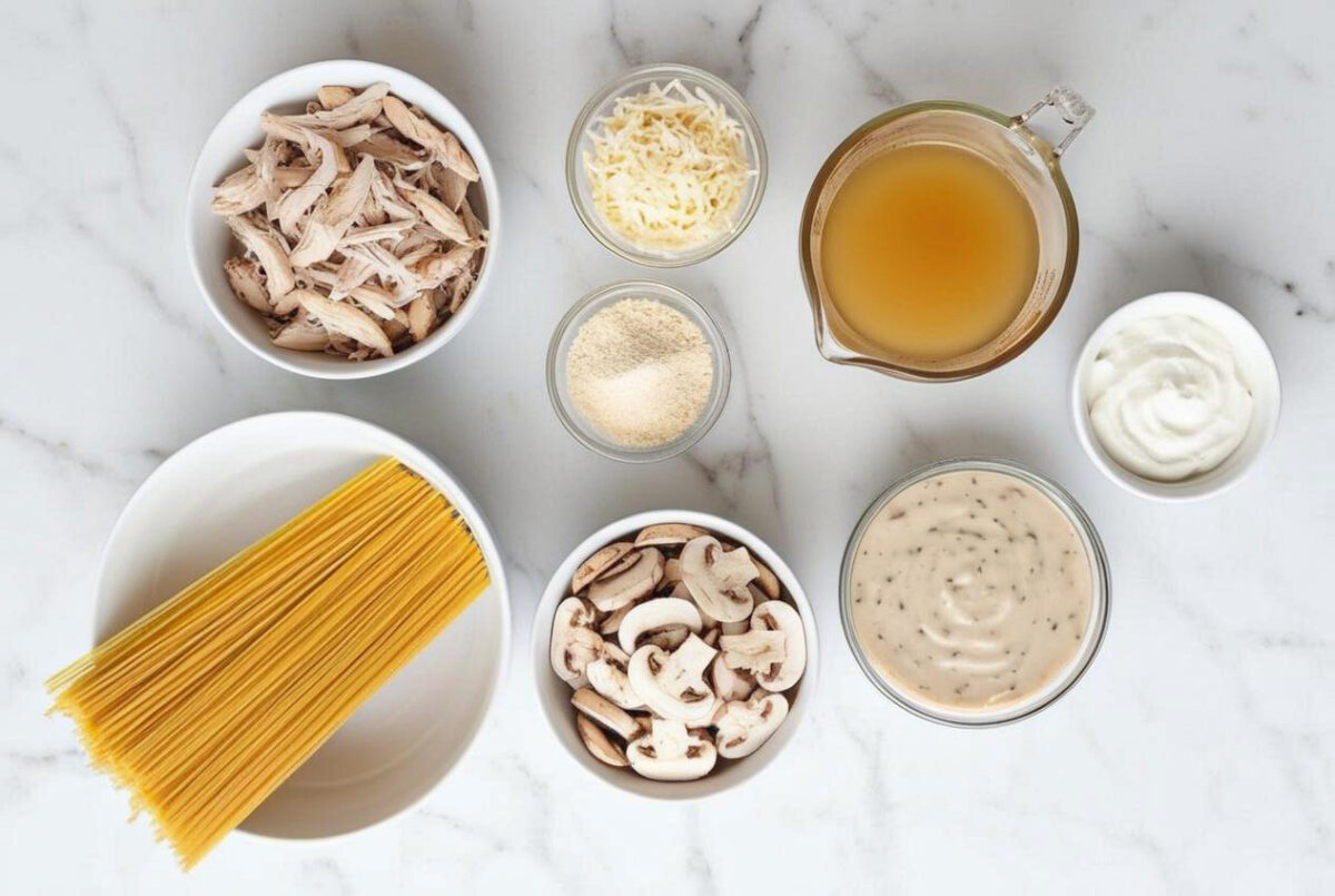Creamy Chicken Tetrazzini 3 Creamy Chicken Tetrazzini ingredients