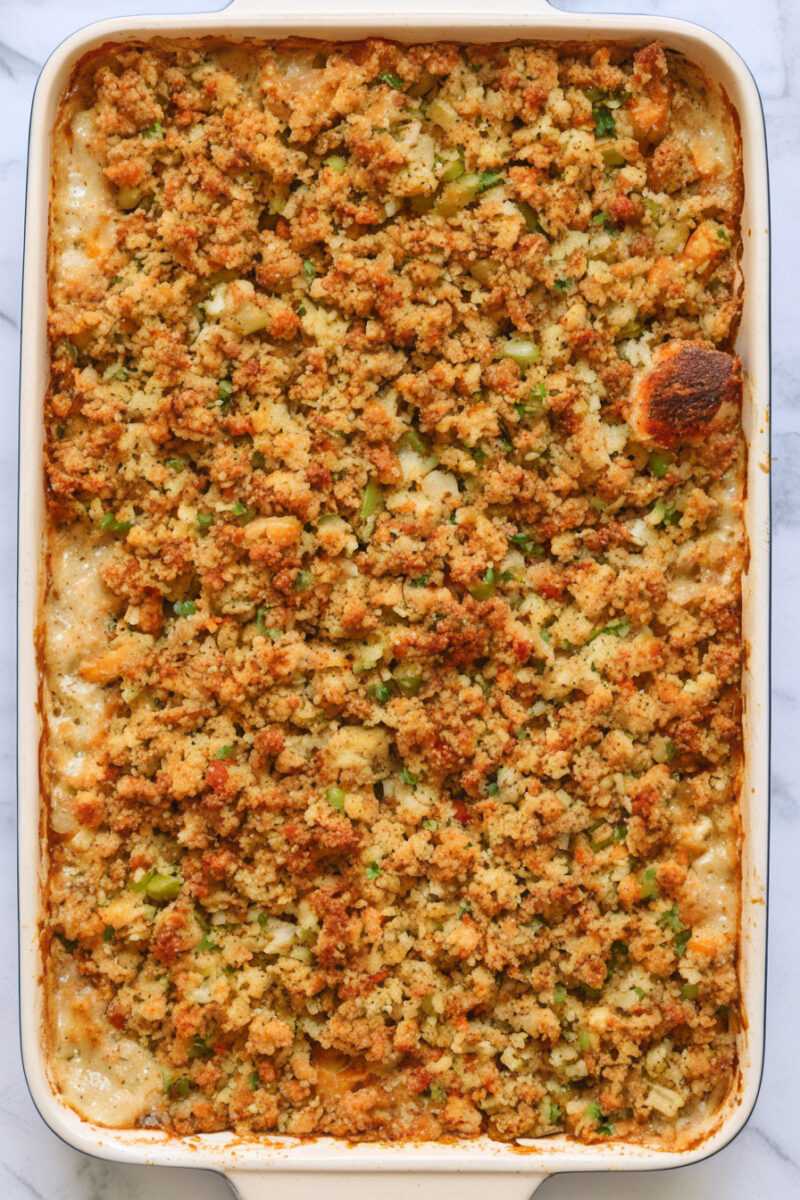 Easy Chicken and Dressing Casserole Recipe 1