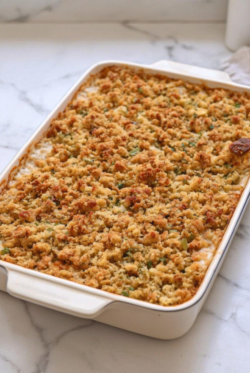 Easy Chicken and Dressing Casserole Recipe 4