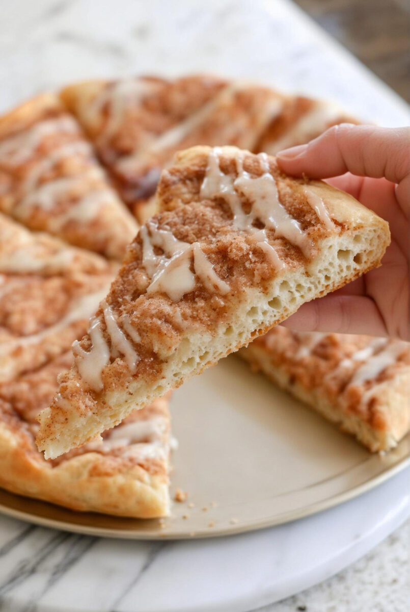 Easy Cinnamon Sugar Dessert Pizza Recipe 3