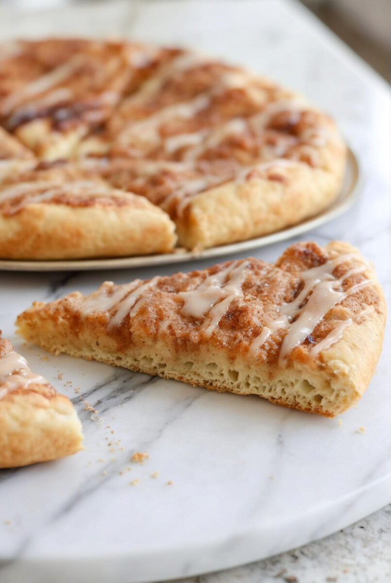 Easy Cinnamon Sugar Dessert Pizza Recipe 4