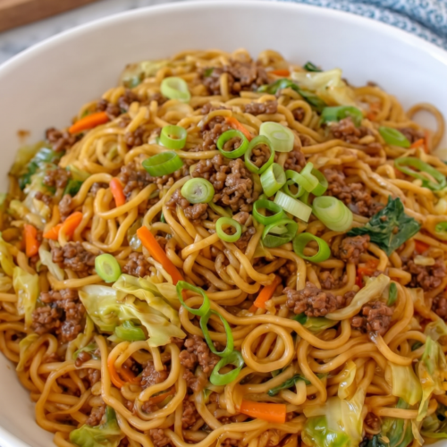 Easy Ground Beef Lo Mein Recipe 8 Easy Ground Beef Lo Mein Recipe 01