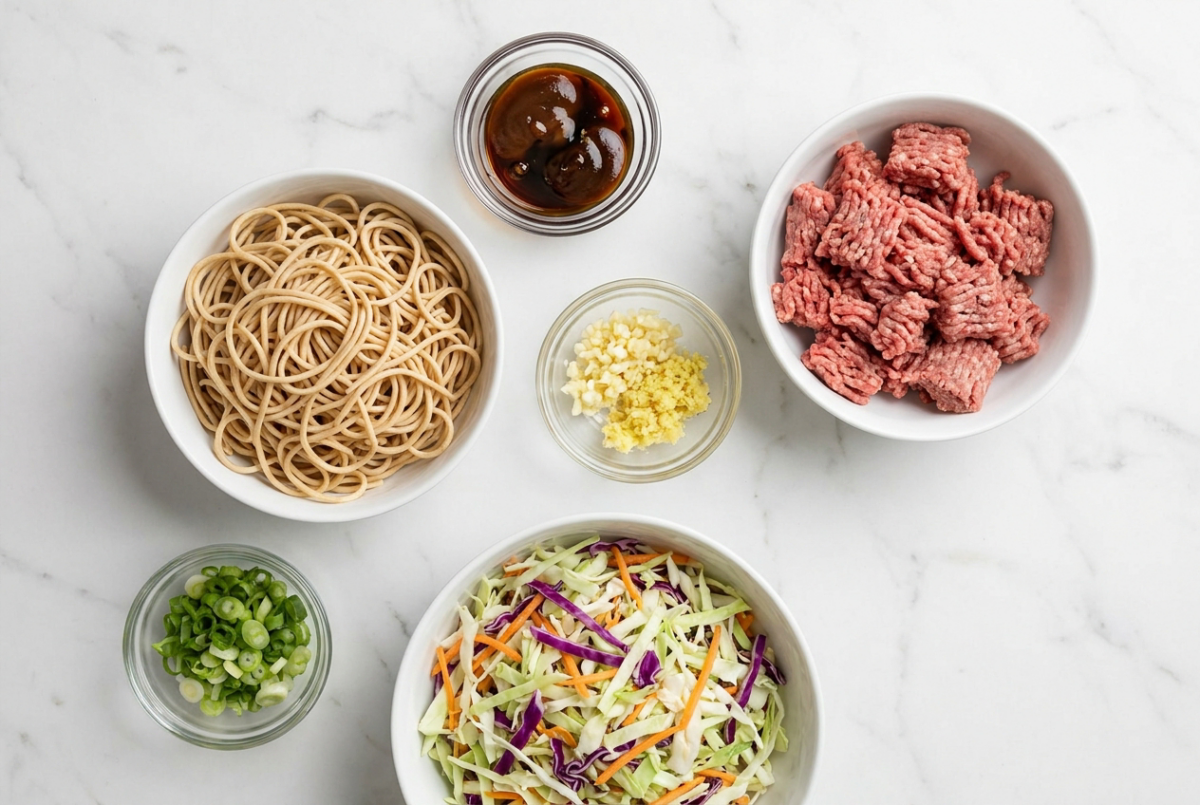 Easy Ground Beef Lo Mein Recipe 3 Easy Ground Beef Lo Mein Recipe ingredients edited