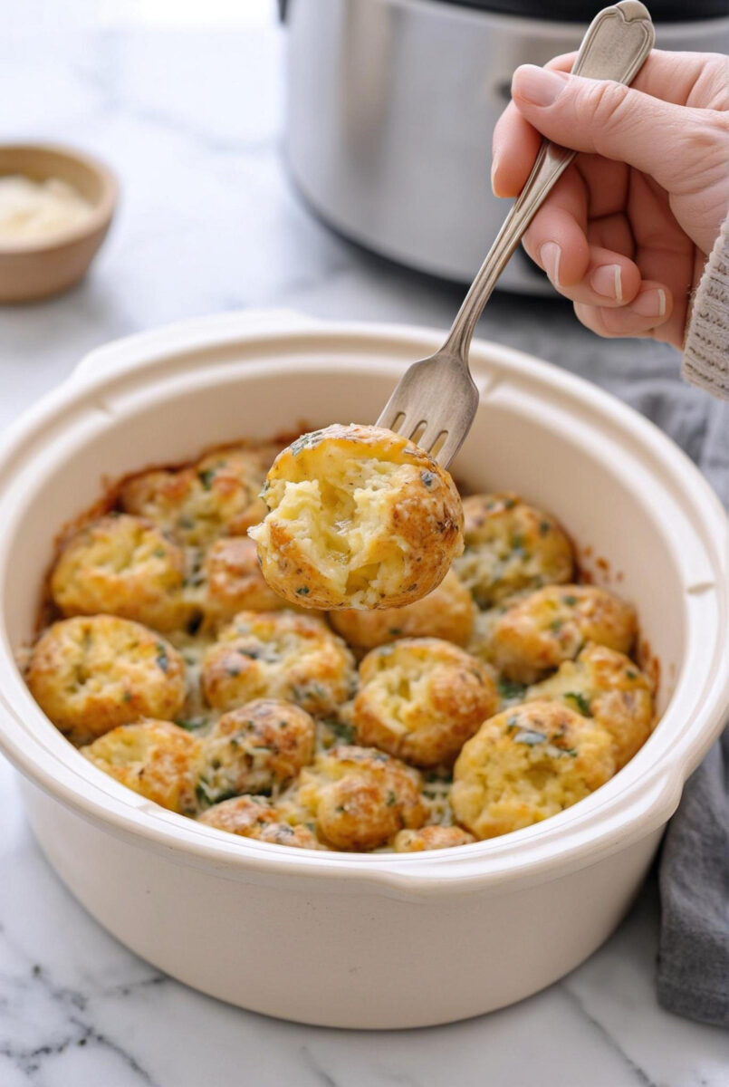 Easy Slow Cooker 4-Ingredient Smashed Potato Bake 3 Easy Slow Cooker 4 Ingredient Smashed Potato Bake 5