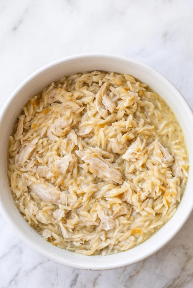 Easy Slow Cooker 5-Ingredient Lemon Chicken Orzo 7 Easy Slow Cooker 5 Ingredient Lemon Chicken Orzo 3