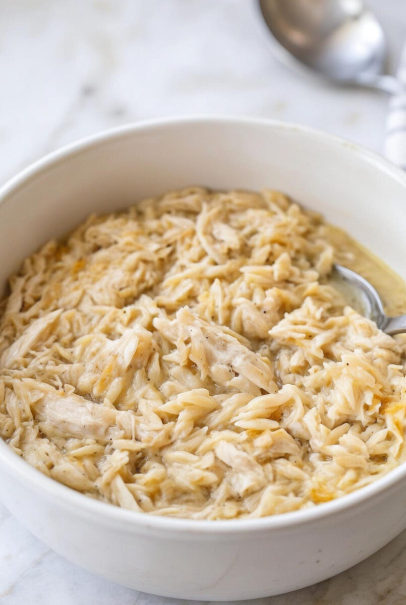 Easy Slow Cooker 5-Ingredient Lemon Chicken Orzo 5 Easy Slow Cooker 5 Ingredient Lemon Chicken Orzo 4