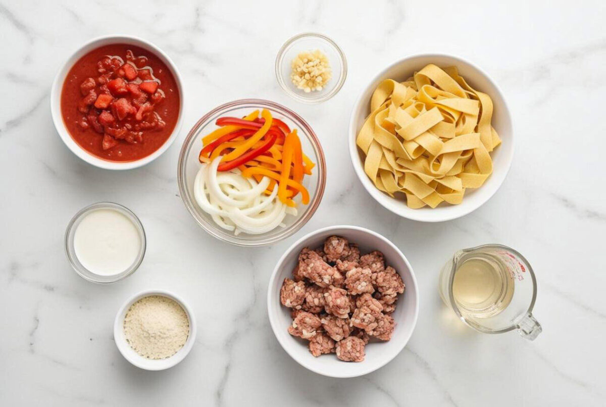 Italian Drunken Noodles ingredients edited