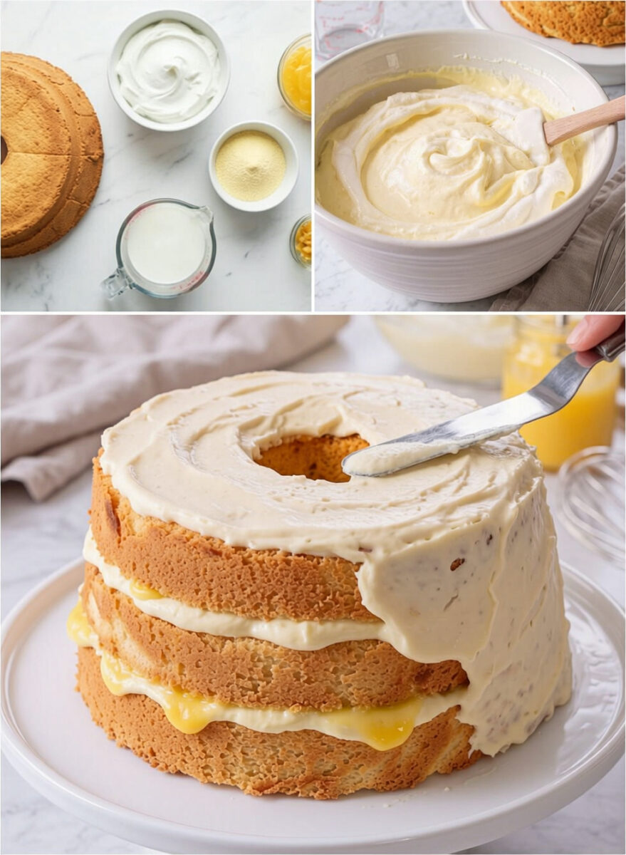 Lemon Angel Cake how to make it 1